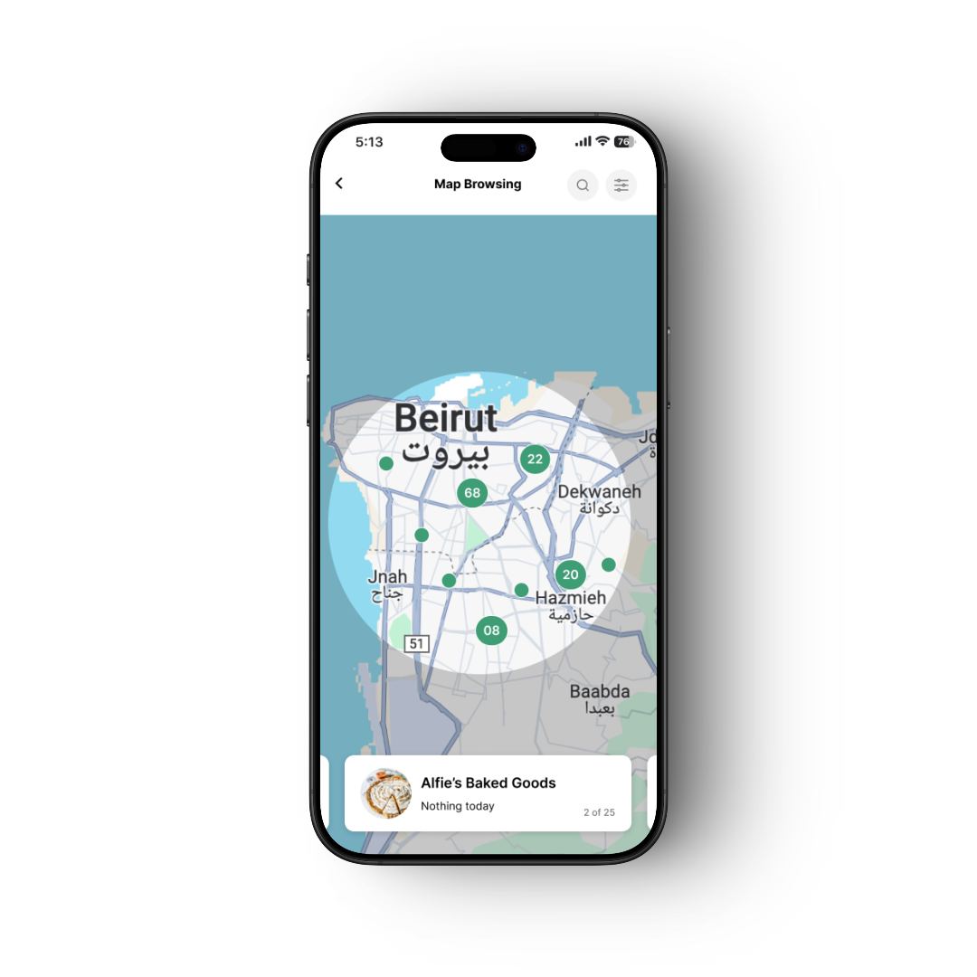 NextGrab discover screen